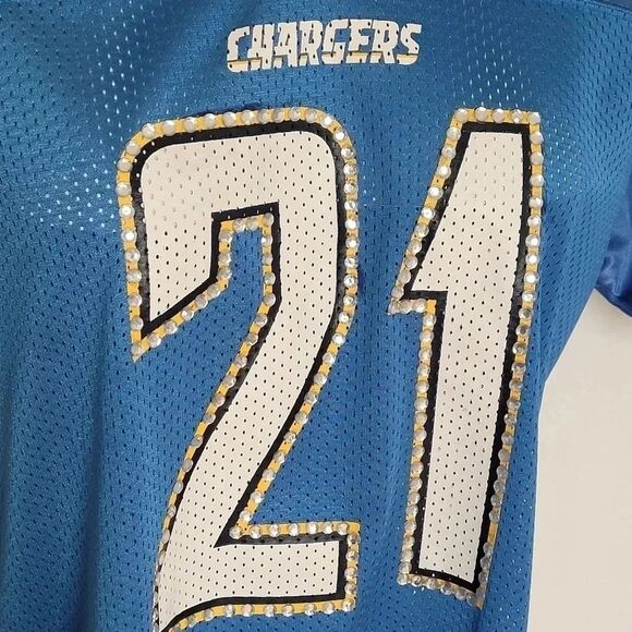 NFL San Diego Chargers Sparkle 21 Jersey L - Picture 4 of 10